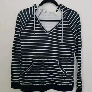ROXY Striped Hodded Sweater Size S